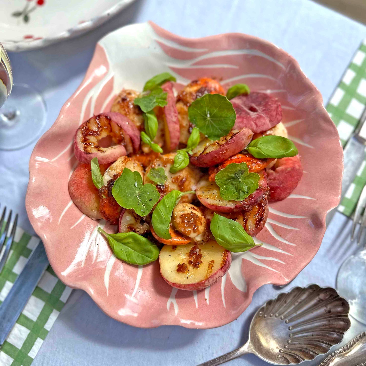 Minnie Mae-Stott, Pink Radicchio Lead Serving Bowl Pink