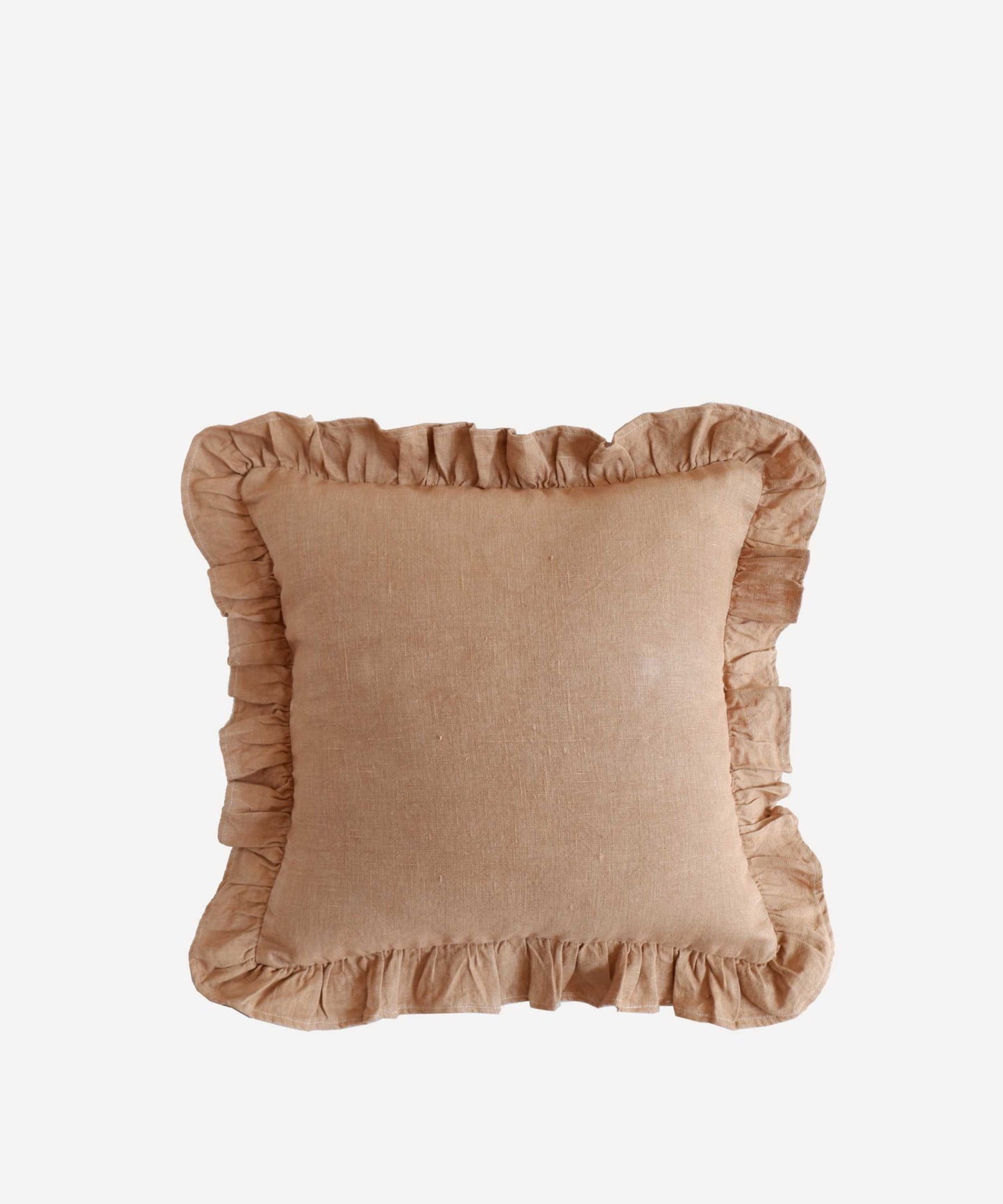 Eldorado, Ruffle Cushion in Latte