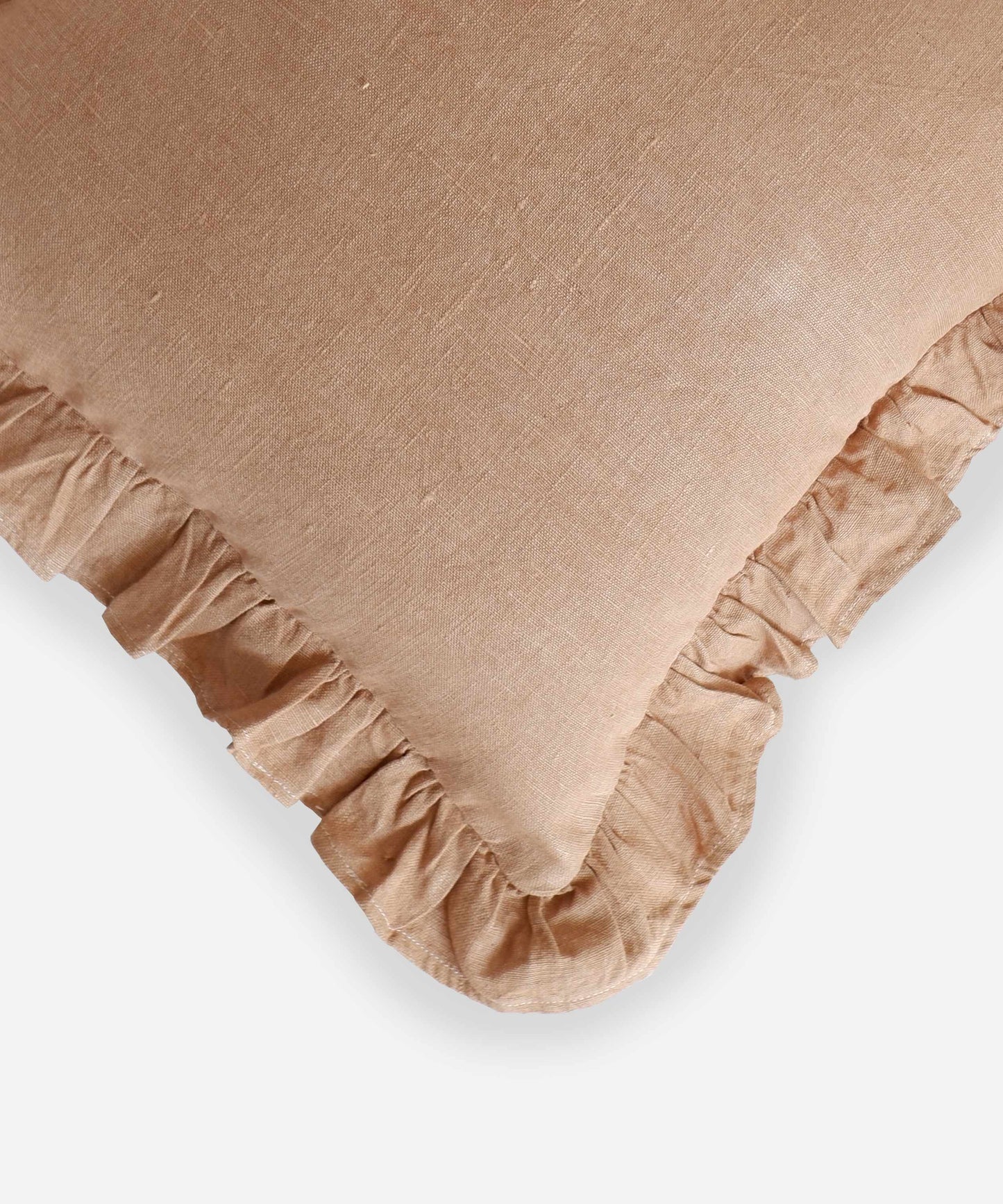 Eldorado, Ruffle Cushion in Latte