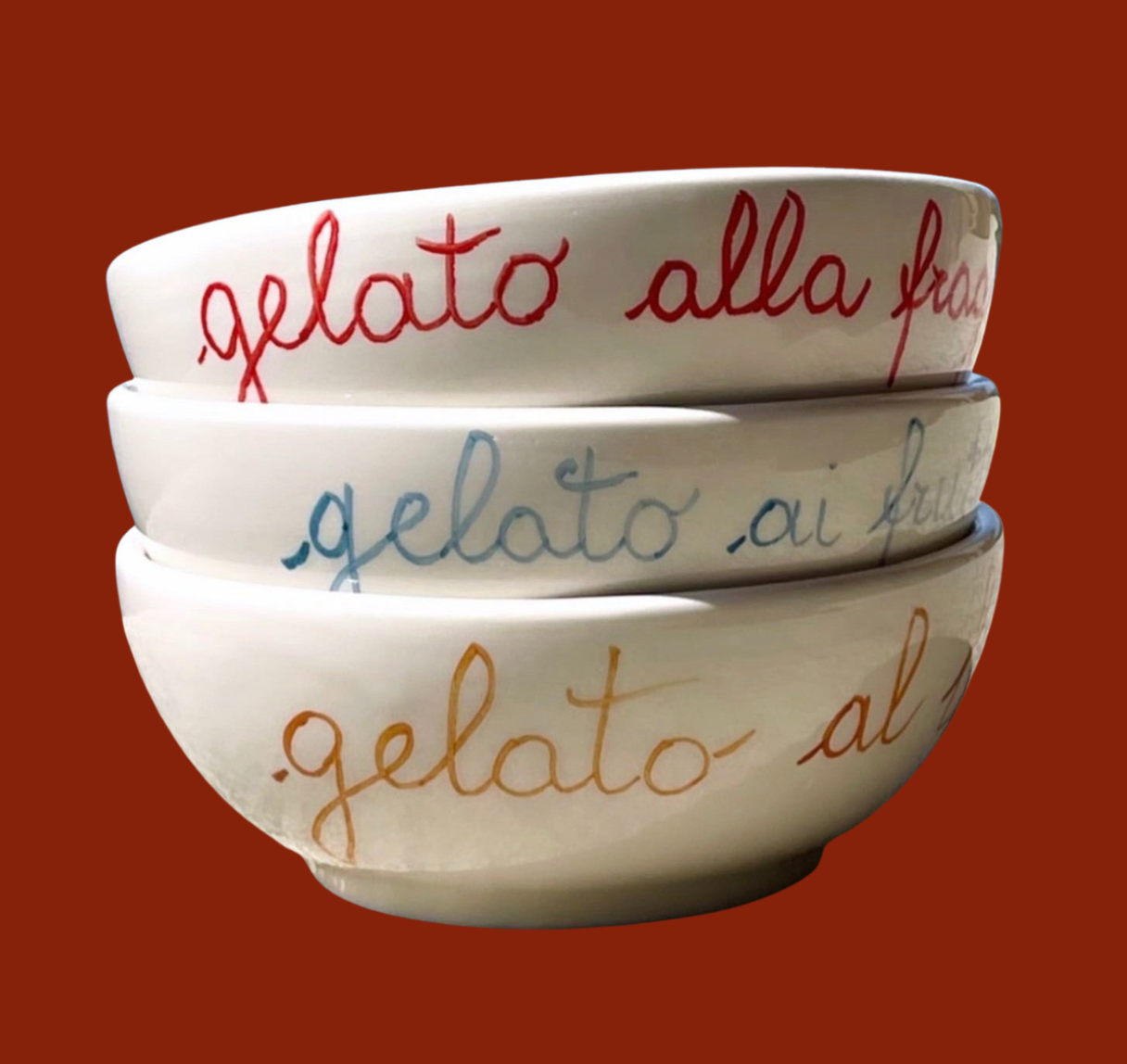 Sveva's Home Ceramic Ice-Cream Bowls Set of 4