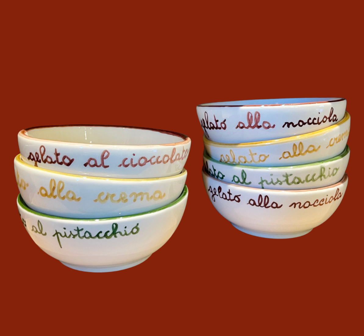 Sveva's Home Ceramic Ice-Cream Bowls Set of 4