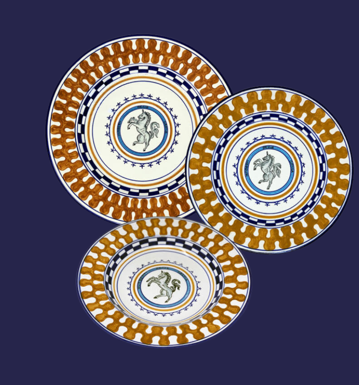 Sveva's Home Leocorno Imperial Plate Set of Four