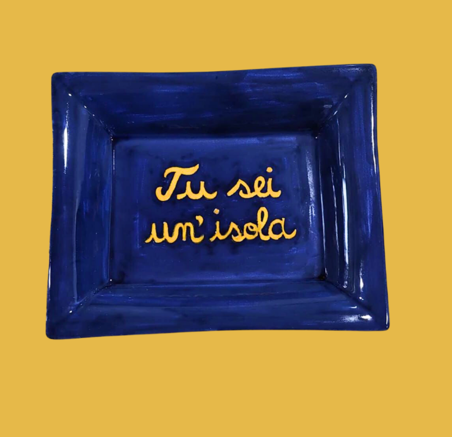 Sveva's Home Ceramic "Tu Sei Un'Isola" Ashtray