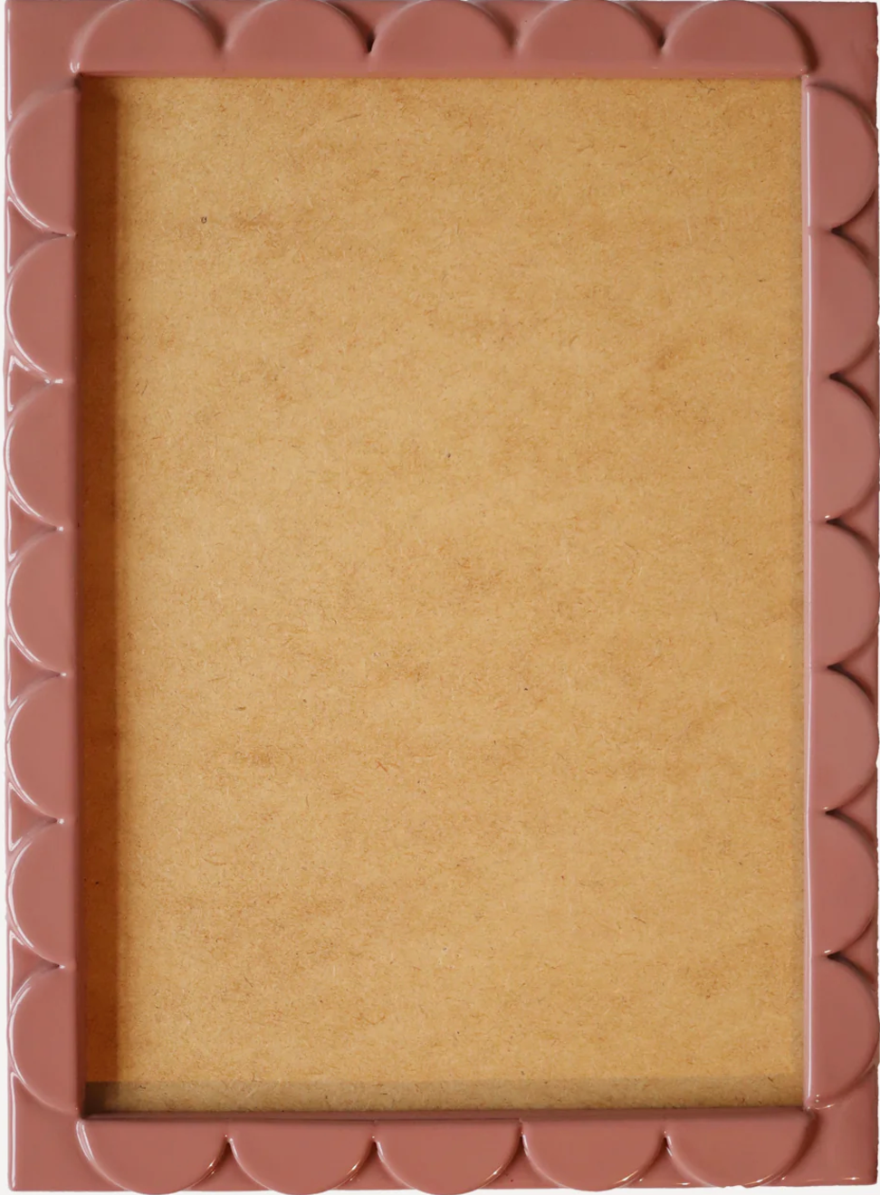 Bertola Home, Dusty Rose Lacquered Scallop Frame