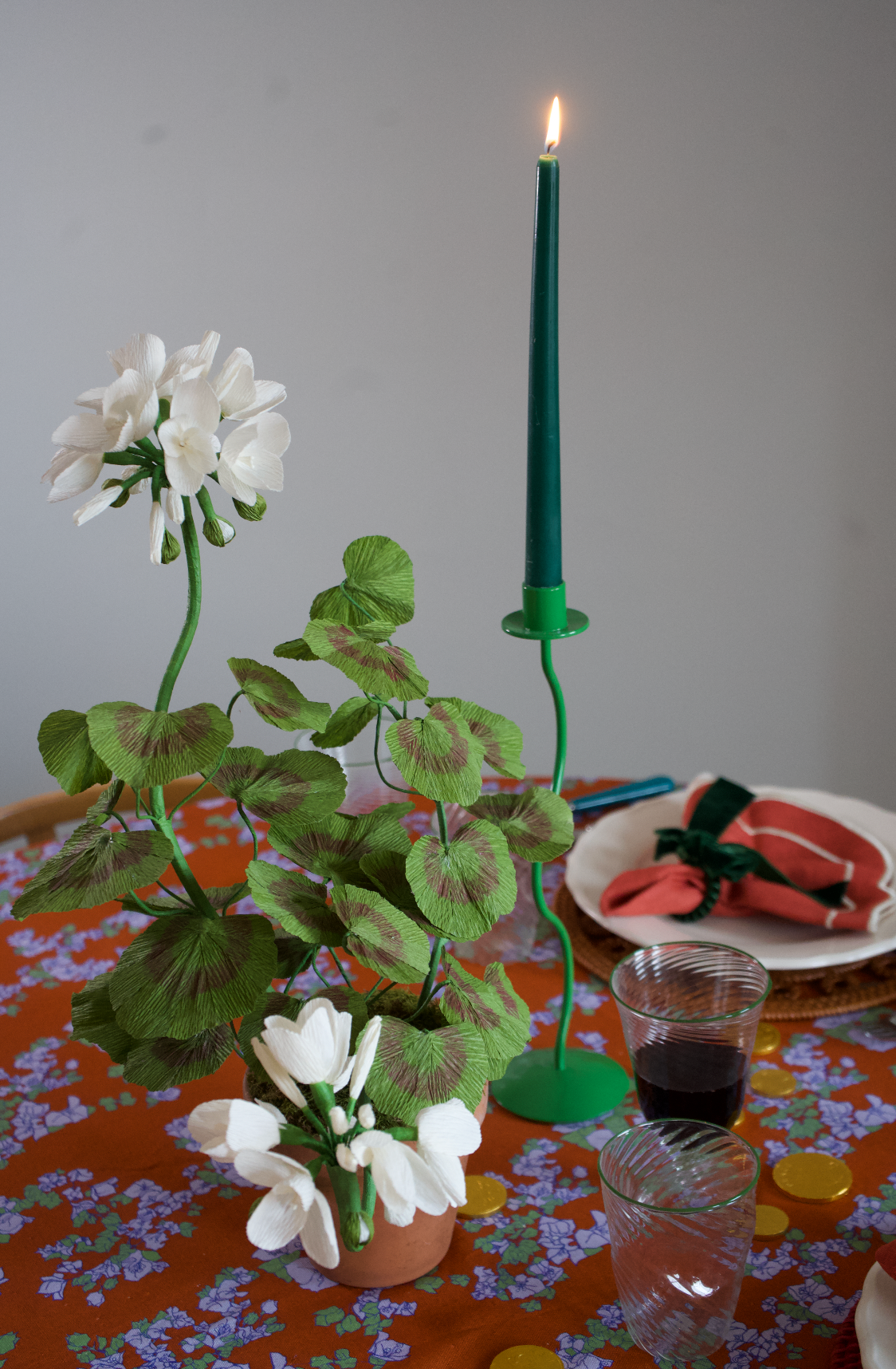 Dar Leone, Najjar | Coral Orange Tablecloth