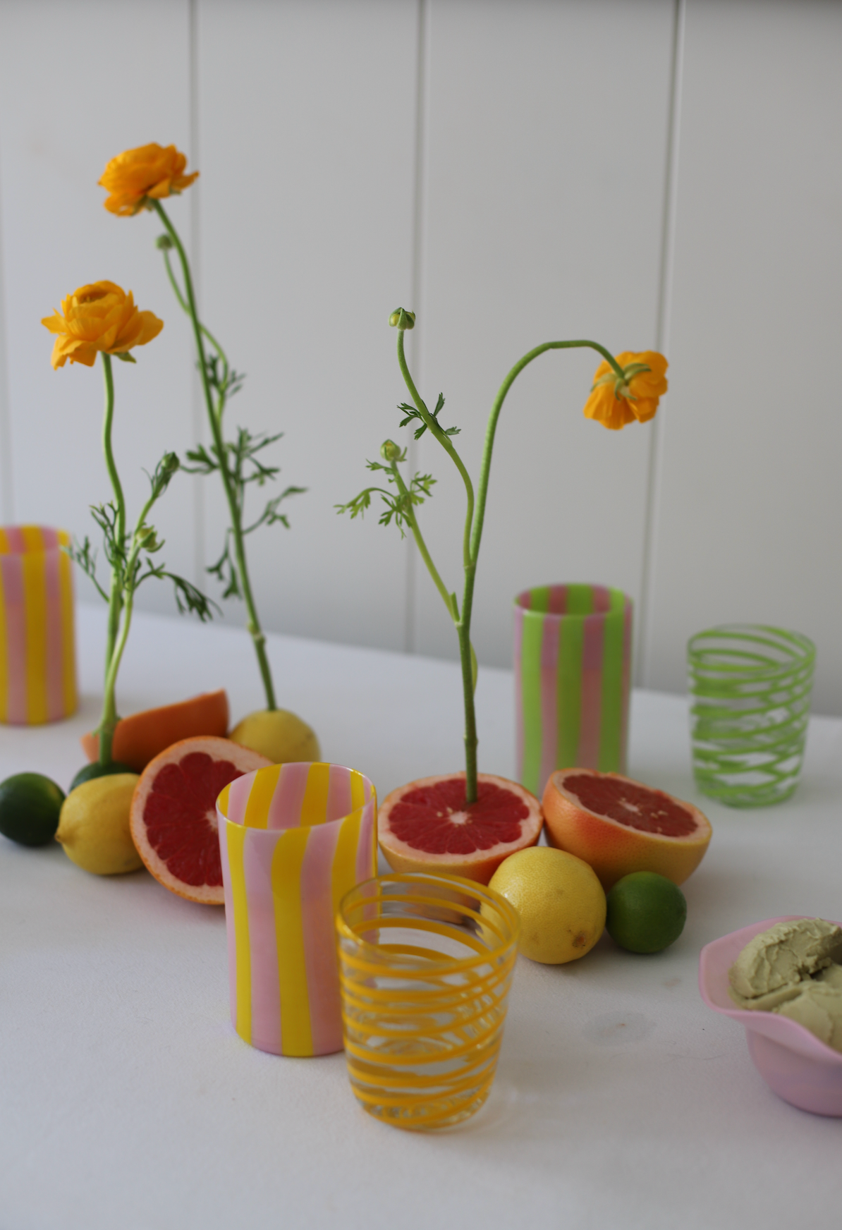 The Maxi Tumbler in Green and Pink