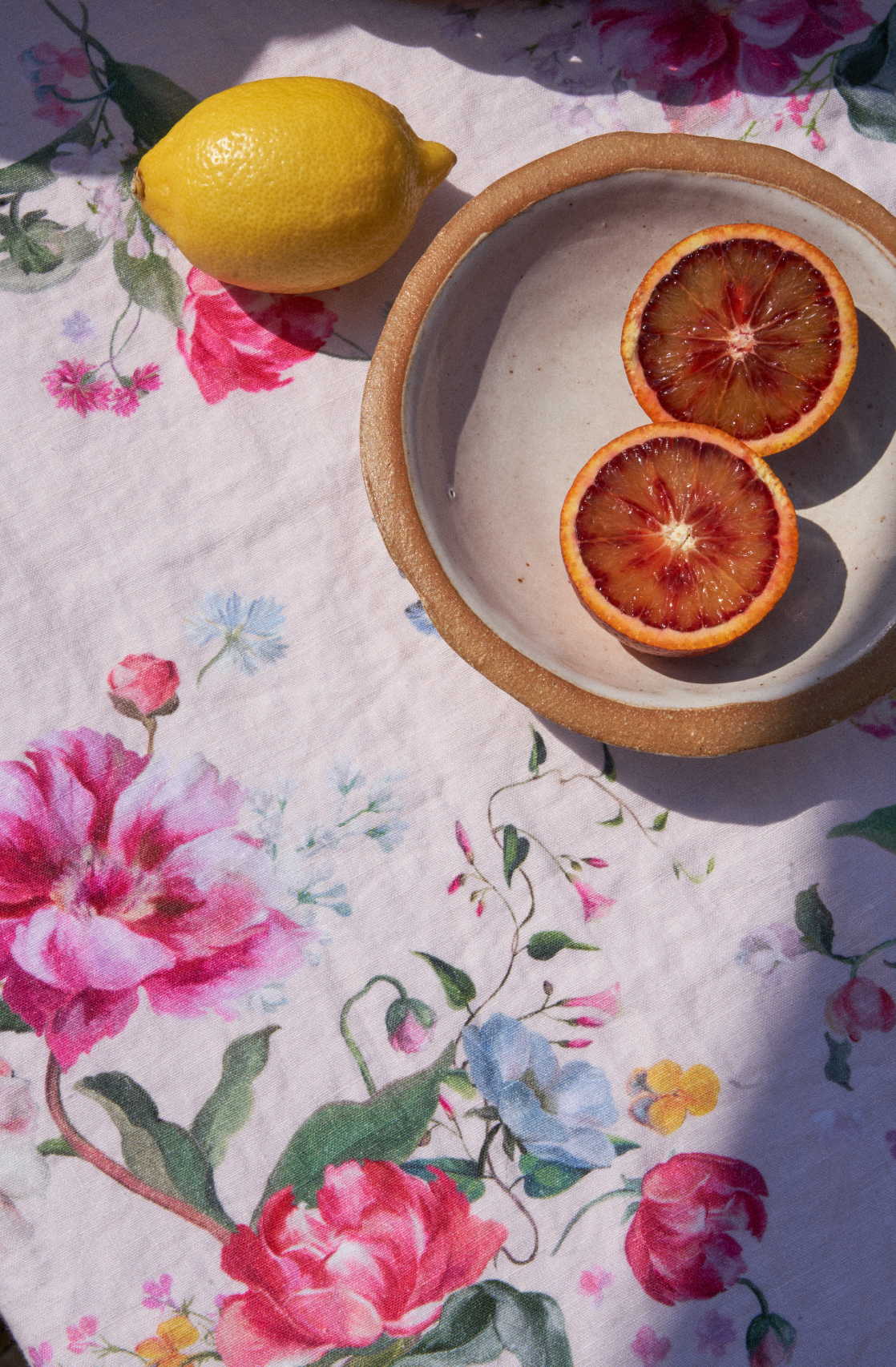 By Hope Peony Bloom Linen Tablecloth