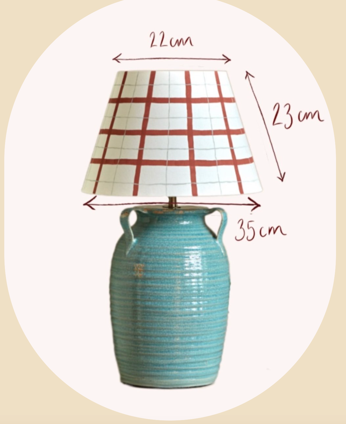 Hum London x DM Medium Striped Lampshade