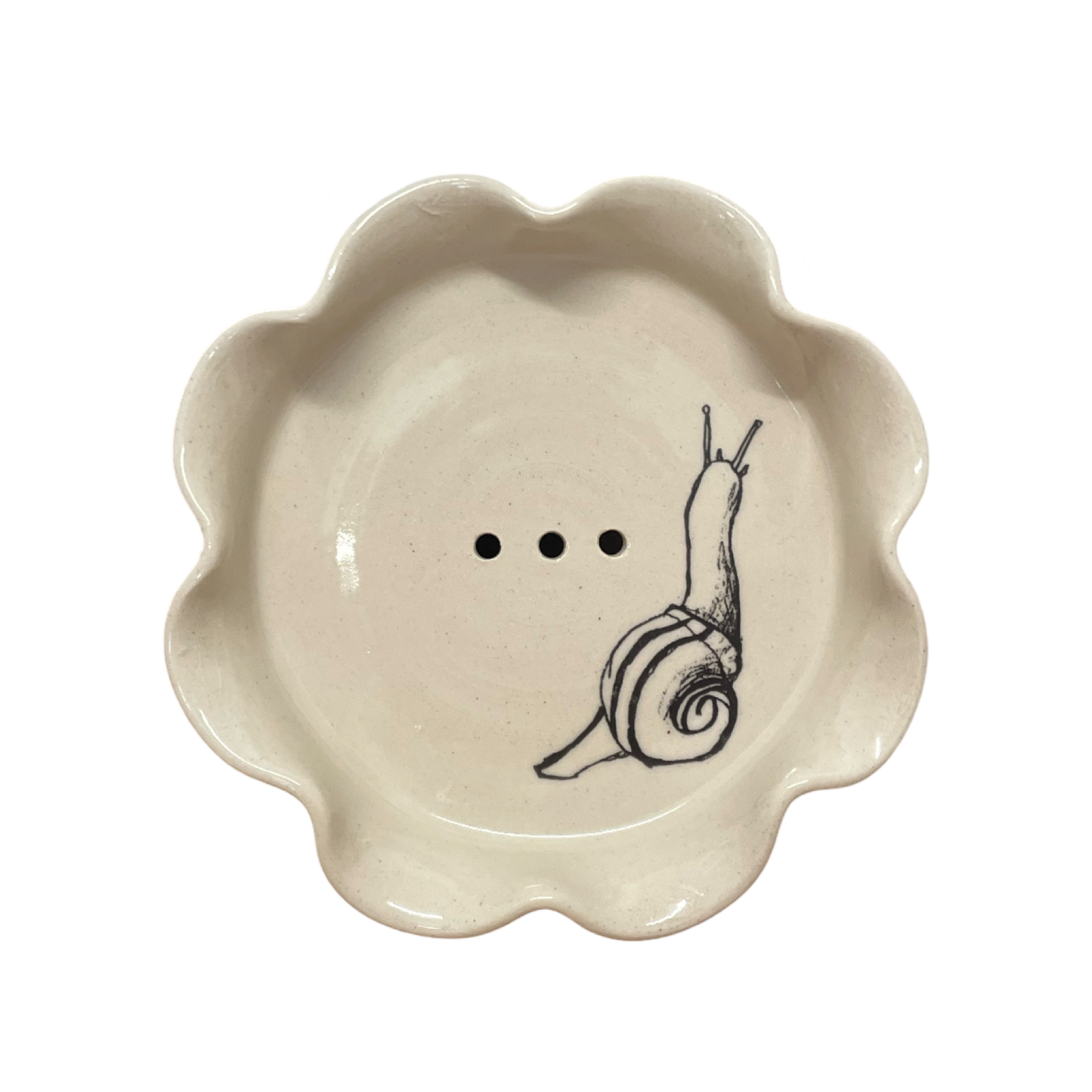 Paige Mitchell, Frilly Soap Dish - Snail