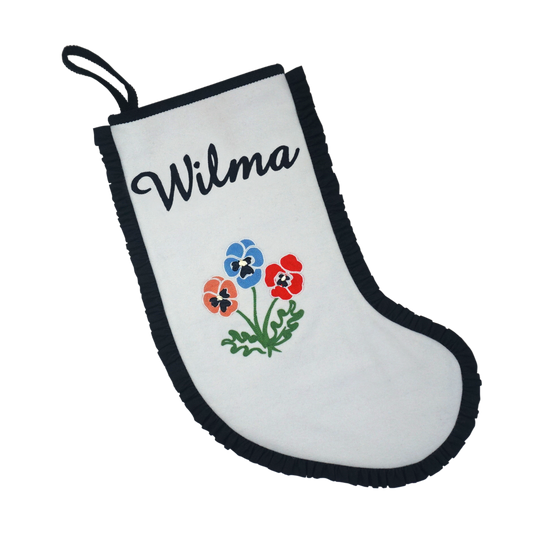 Lappliq, Winter Pansy Christmas Stocking