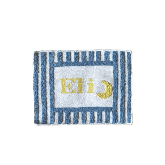 Sparrow and Grass, 'The Striped Embroideries Collection'