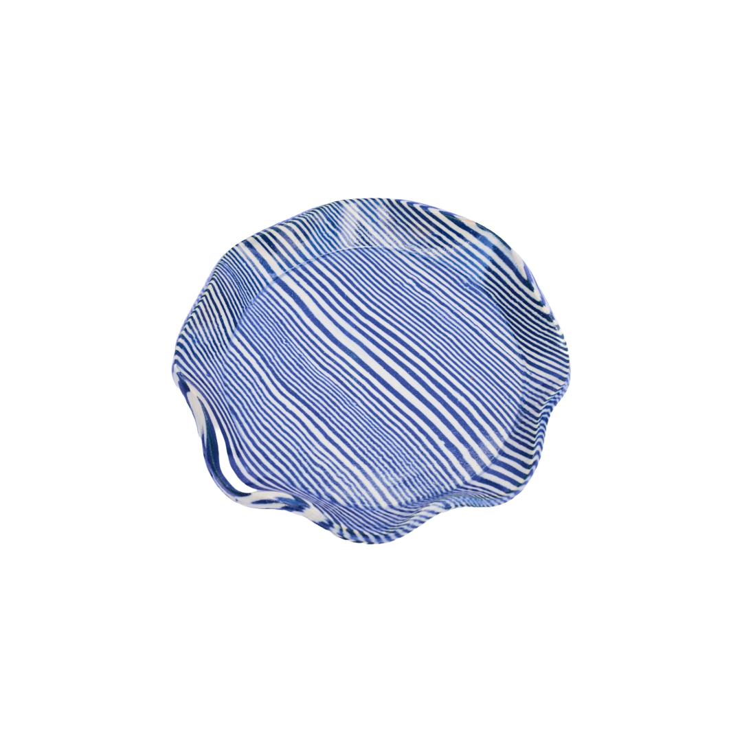 Plop Pottery, Colbat Striped Trinket Dish