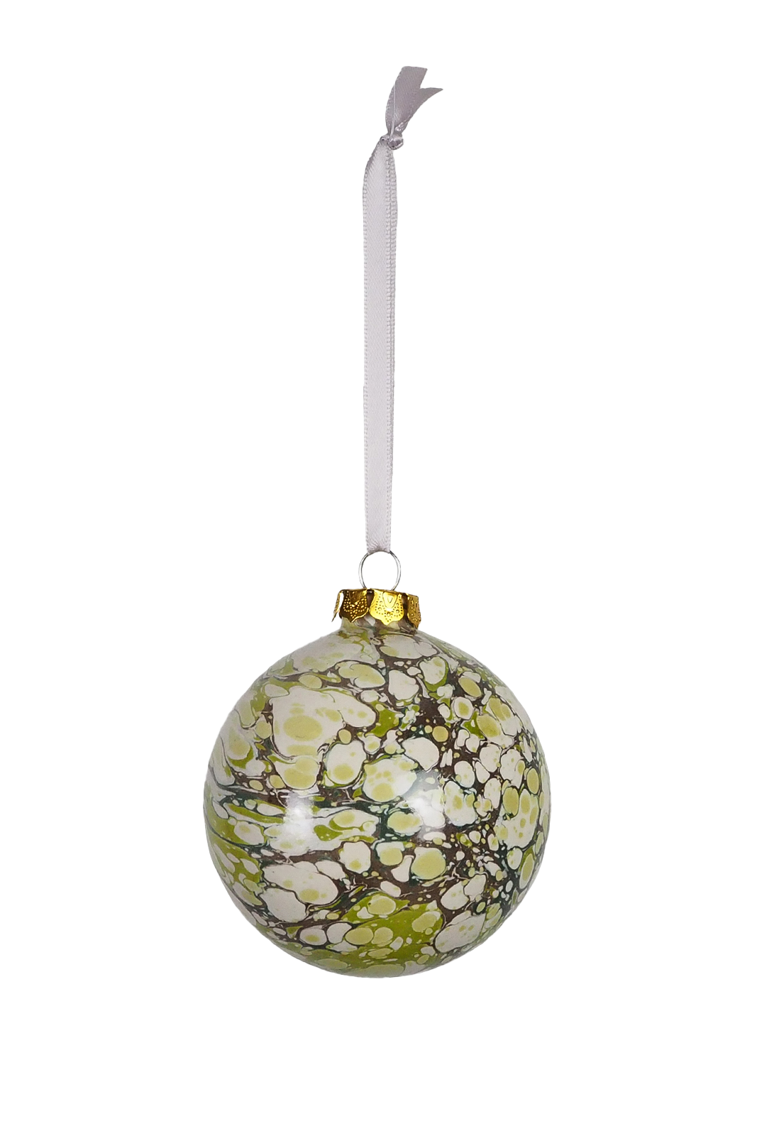 Wildmore Hand Marbled Large Moss Bauble