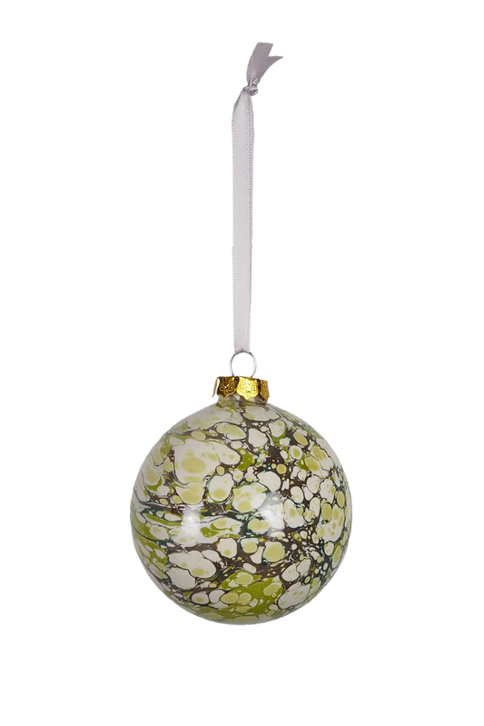 Wildmore Hand Marbled Large Moss Bauble