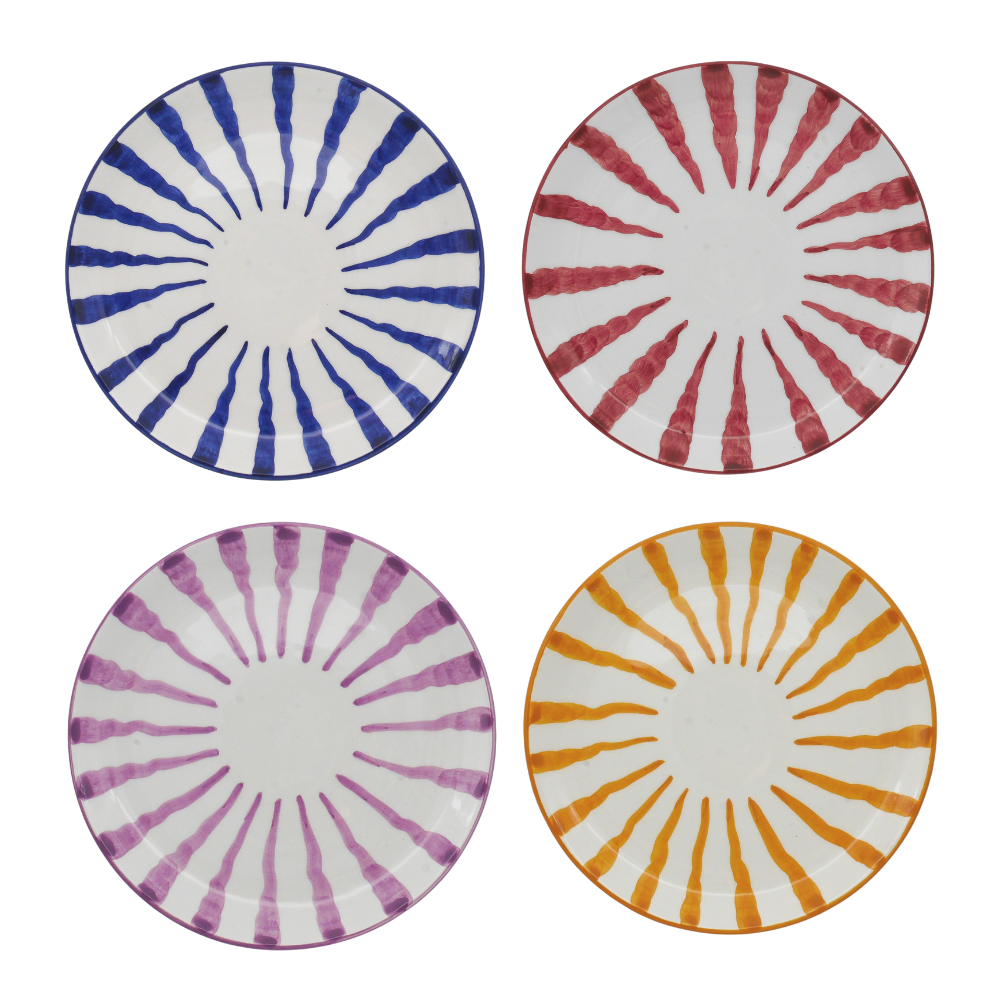 Woven Rosa Wave Dinner Plate Set of Four