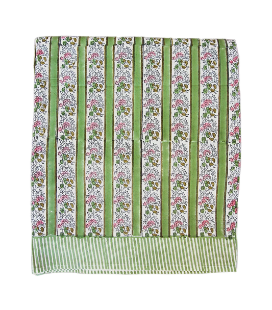 DM x Voi Collective Pink and Green Floral Tablecloth