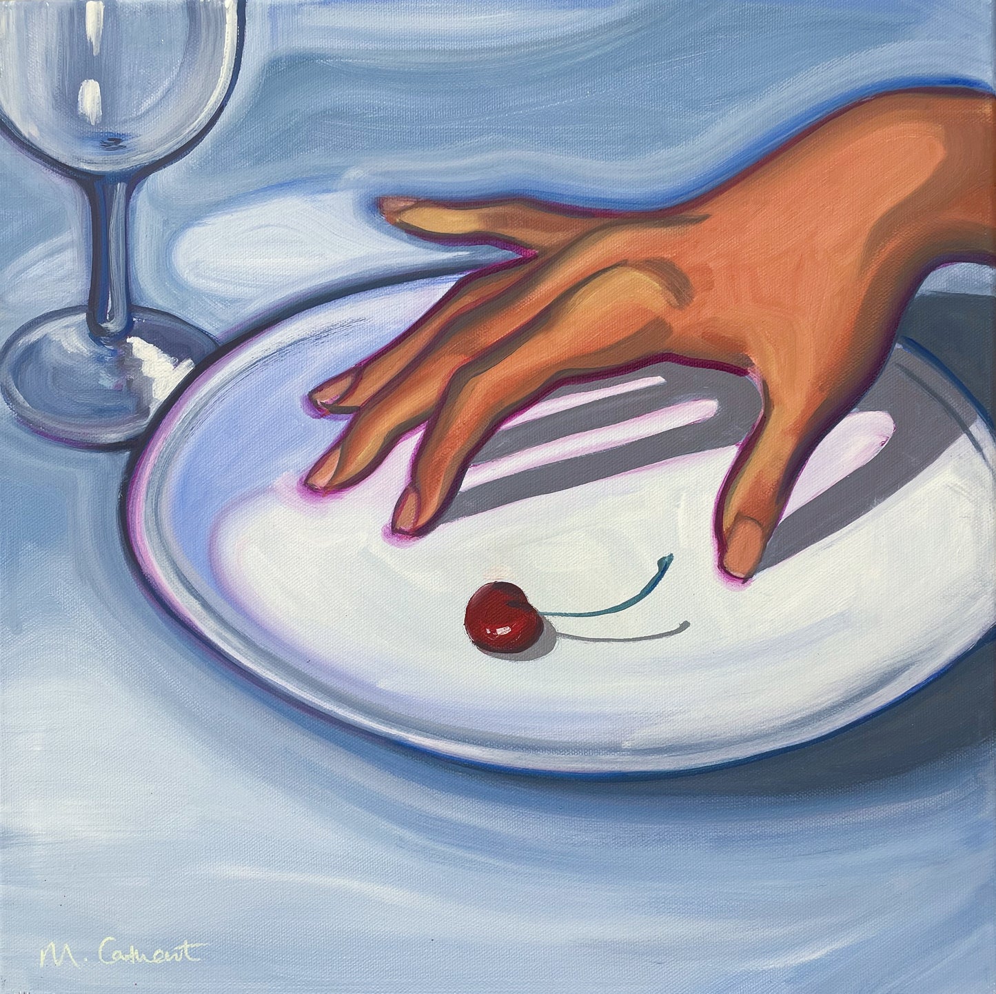 Mia Cathcart, 'Cherry plate' 2024