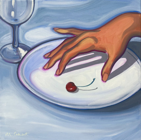 Mia Cathcart, 'Cherry plate' 2024