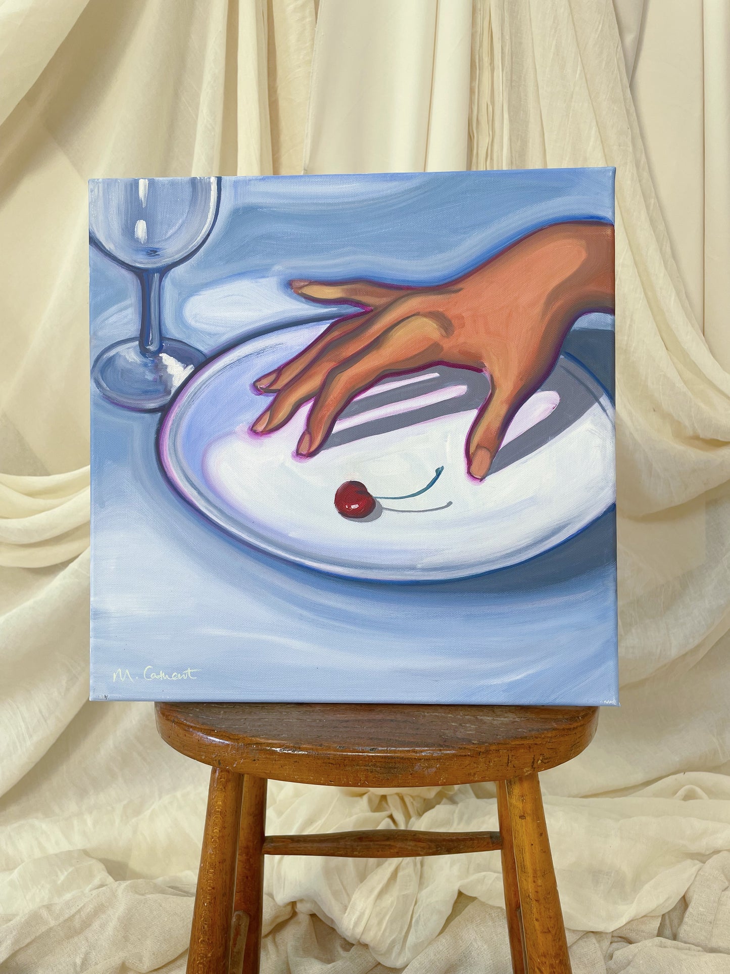 Mia Cathcart, 'Cherry plate' 2024