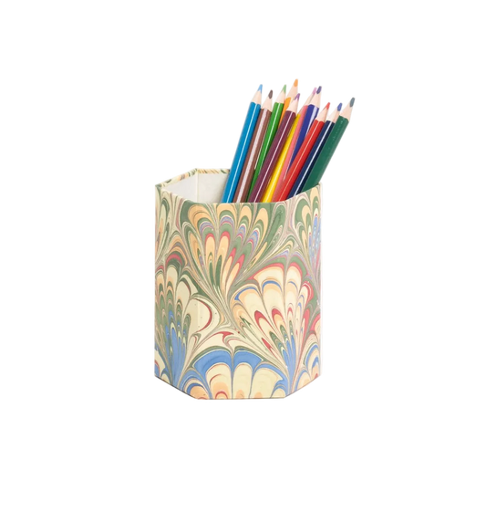 Hand-Marbled Multicolour Pencil Holder PRE-ORDER