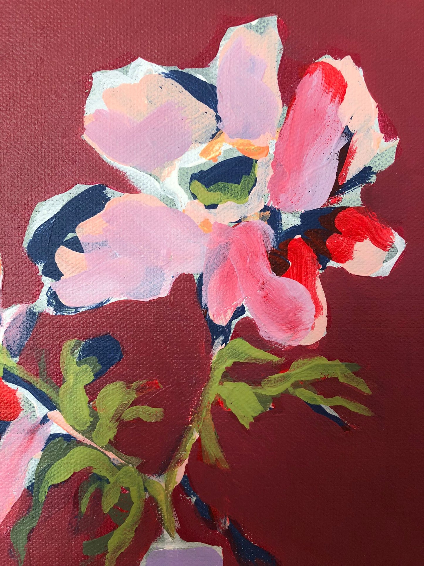 Sian Beck, 'Stripe vase on earth red' 2025