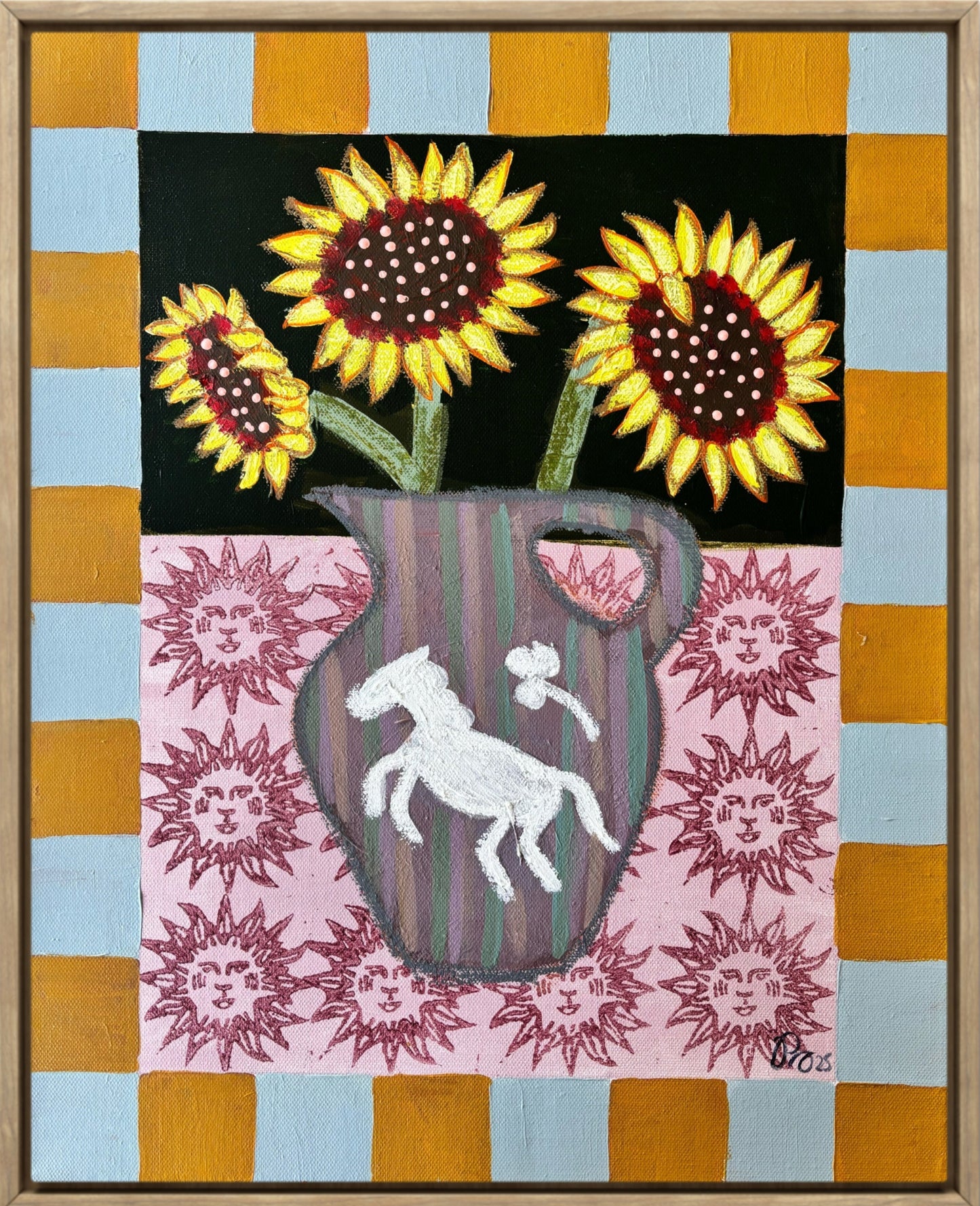 Paula Arango, 'Horse and flowers' 2025