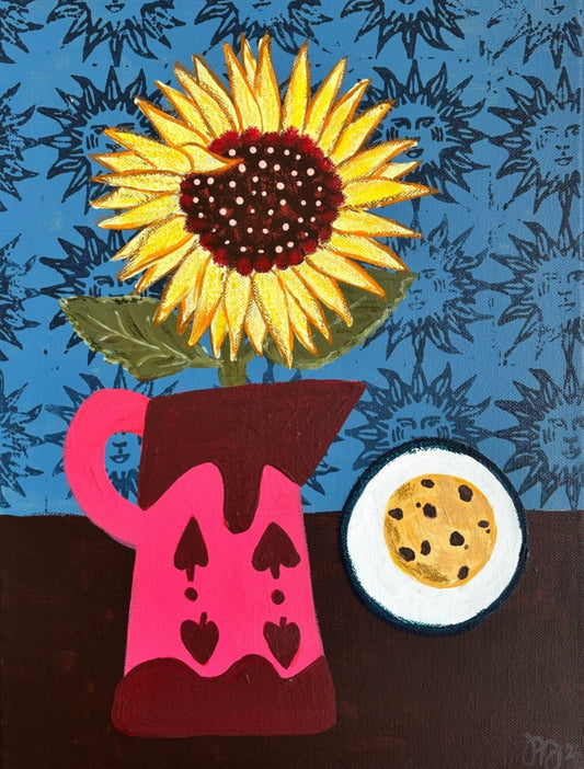 Paula Arango, 'Sunflower and cookie' 2025