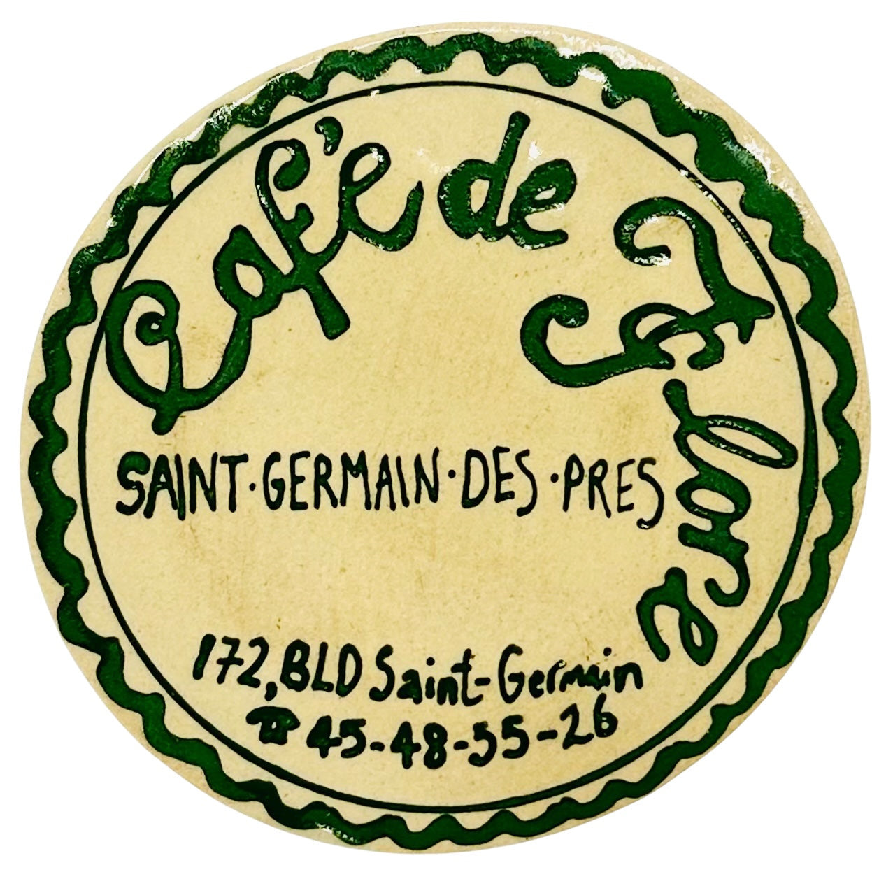 L&Clay Cafe De Flore Coaster