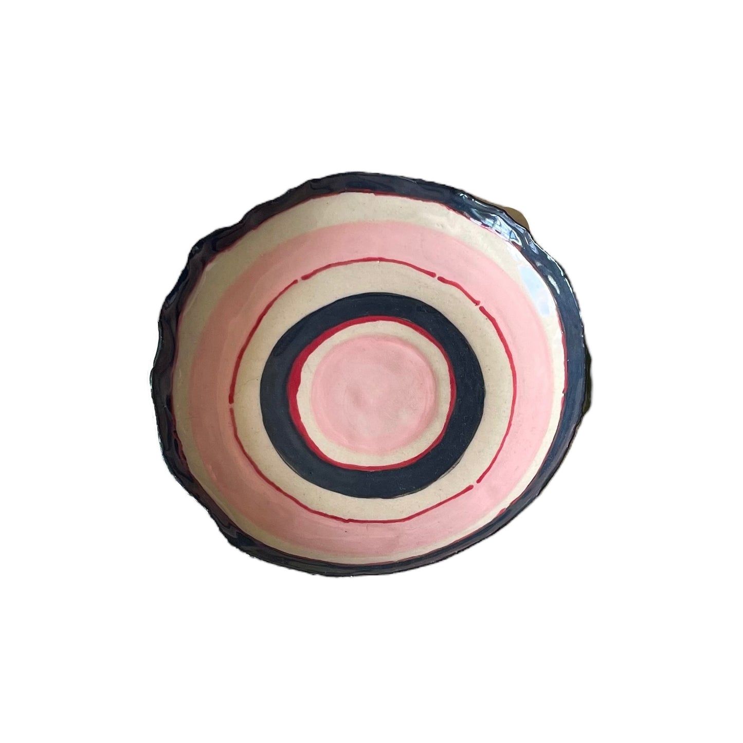 L&Clay Pink Circles Small Plate