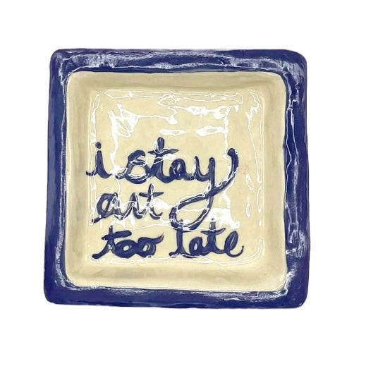 L&Clay I Stay Out Too Late Trinket Tray