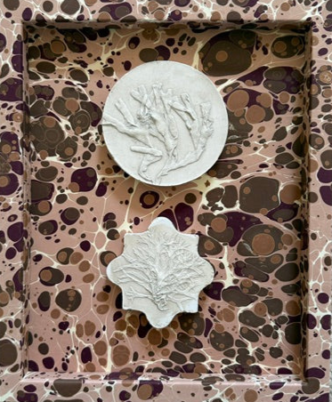 Fiona McDougall, 'Seaweed and Marbled Paper I' 2025