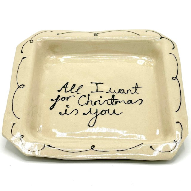 L&Clay All I want for Christmas is you tray