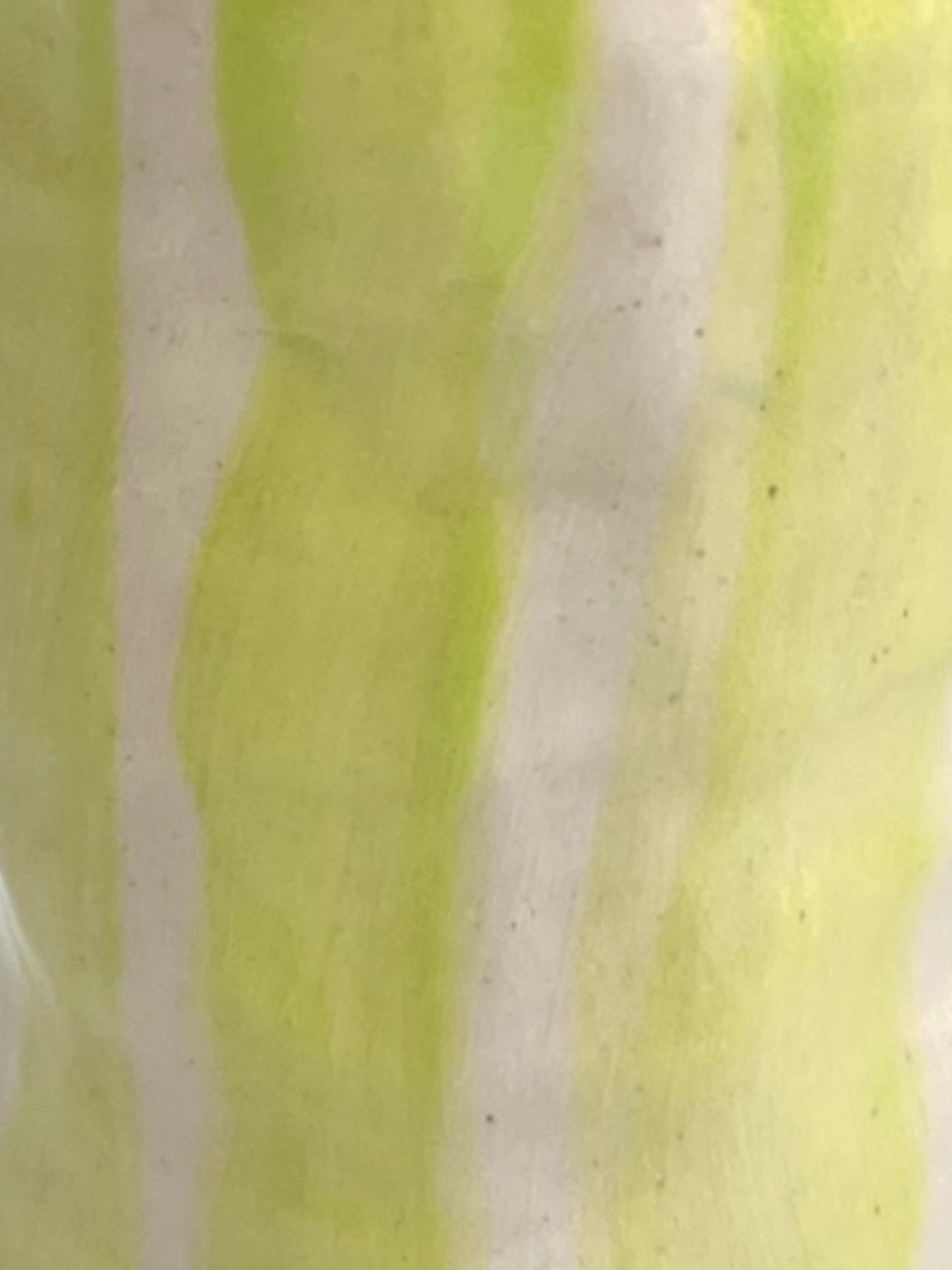 Hodge Pots, 'Lime Green Candy Stripe Candle Holder'