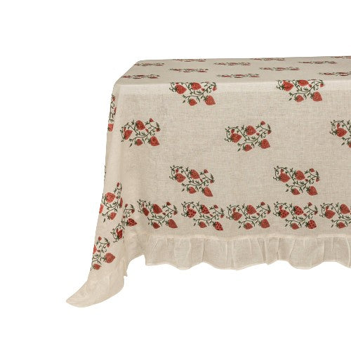 Sharland England, 'Fraises Des Bois Tablecloth'