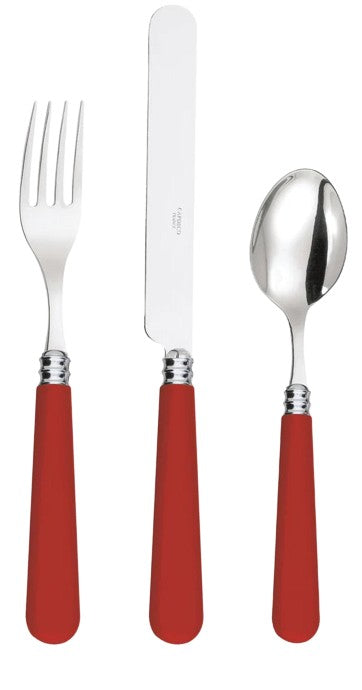 Red Cutlery in Stainless SteeL