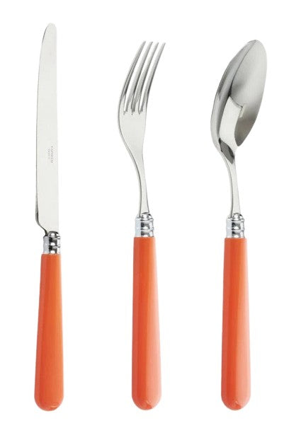 Orange Cutlery in Stainless Steel