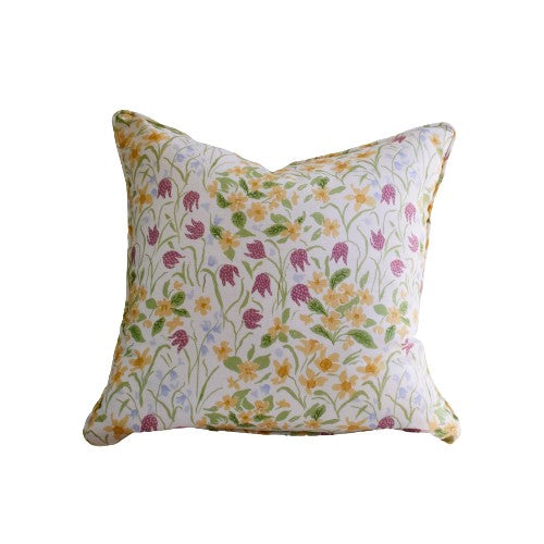 Sophie Harpley, ' Oxford Meadow' linen piped cushion'