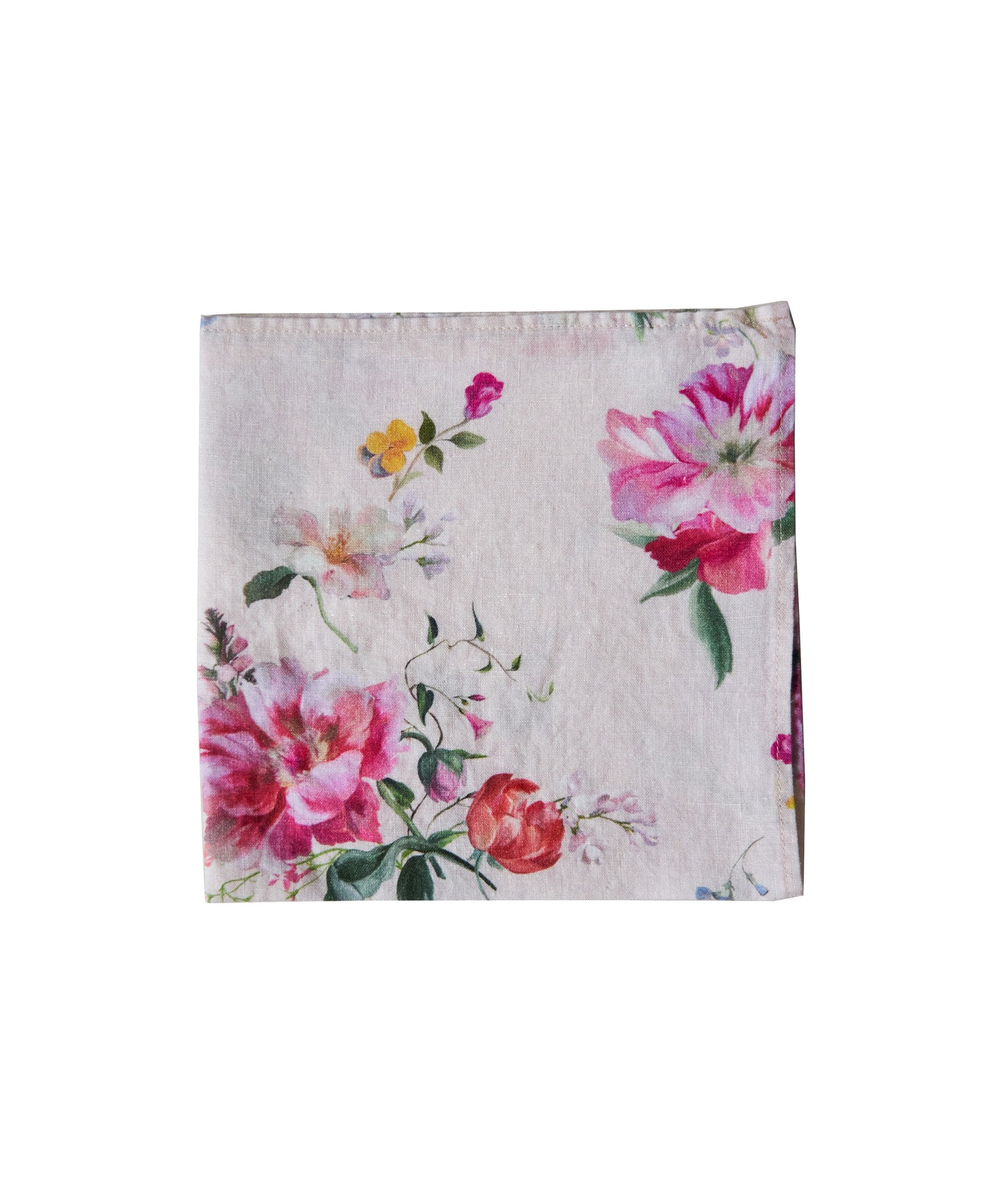 By Hope Peony Bloom Linen Napkin