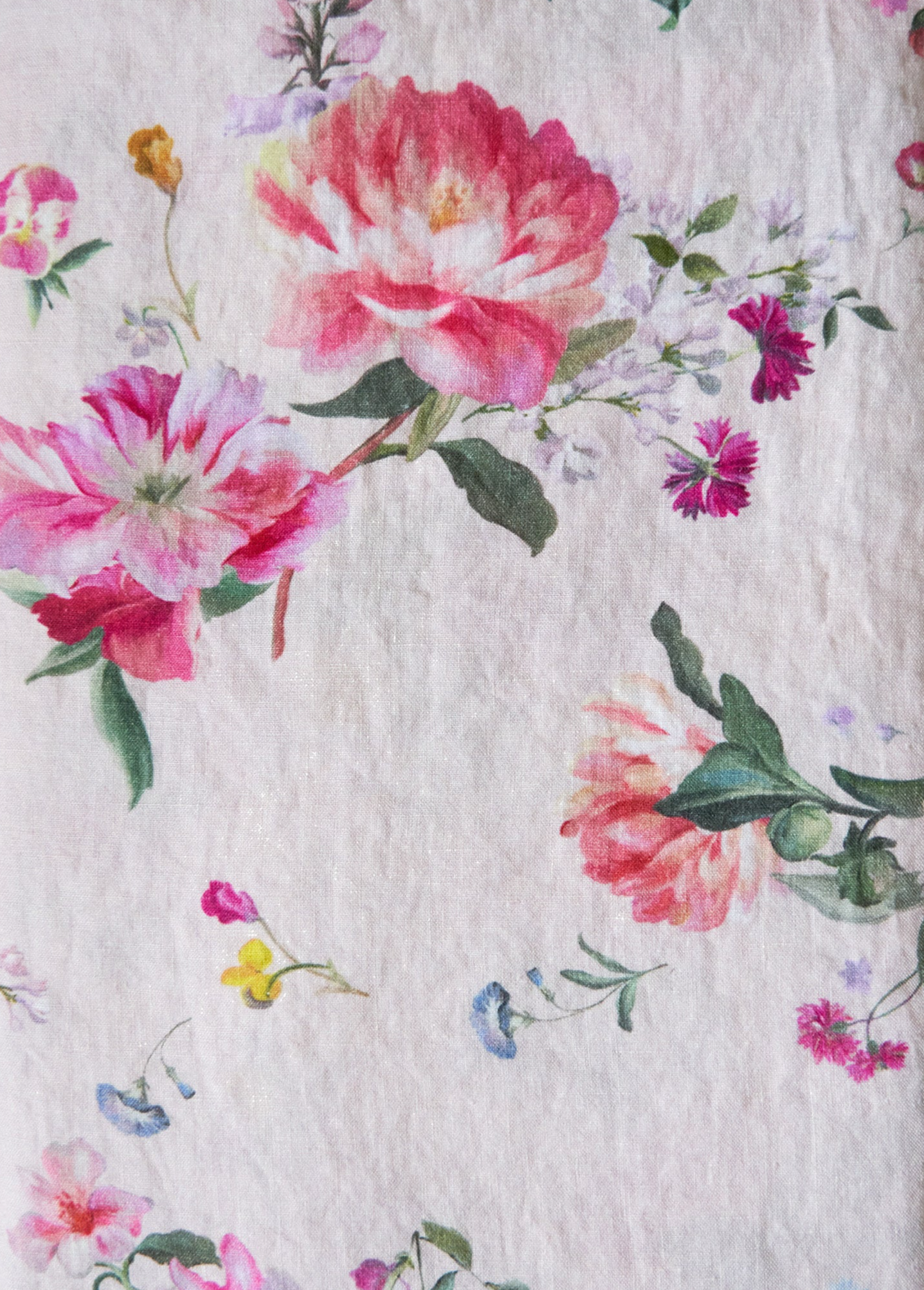 By Hope Peony Bloom Linen Tablecloth